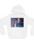 '1980s Lazer Portrait (Female)' Personalized Hoody