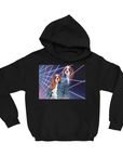 '1980s Lazer Portrait (Female)' Personalized Hoody