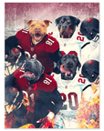 'Tampa Bay Doggos' Personalized 4 Pet Poster