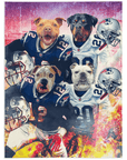 'New England Doggos' Personalized 4 Pet Blanket