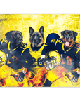 'Michigan Doggos' Personalized 3 Pet Poster