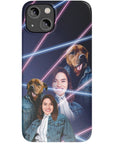 '1980s Lazer Portrait Pet(Male)/Human(Female)' Personalized Phone Case