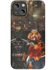 'Batdog & Wonder Doggette' Personalized 2 Pet Phone Case
