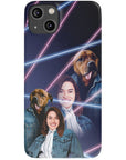'1980s Lazer Portrait Pet(Male)/Human(Female)' Personalized Phone Case