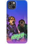 'A Night at the Pawsbury' Personalized 2 Pet Phone Case