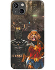 'Batdog & Wonder Doggette' Personalized 2 Pet Phone Case