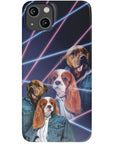 '1980s Lazer Portrait' Personalized 2 Pet Phone Case