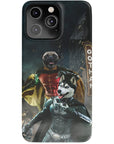 'Bat Dog & Robpaw' Personalized 2 Pet Phone Case