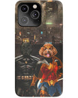 'Batdog & Wonder Doggette' Personalized 2 Pet Phone Case