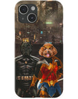 'Batdog & Wonder Doggette' Personalized 2 Pet Phone Case
