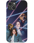 '1980s Lazer Portrait Pet(Male)/Human(Female)' Personalized Phone Case
