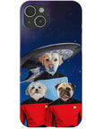 'Doggo-Trek' Personalized 3 Pet Phone Case