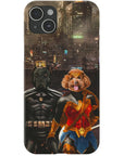 'Batdog & Wonder Doggette' Personalized 2 Pet Phone Case