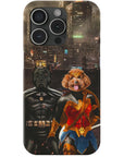 'Batdog & Wonder Doggette' Personalized 2 Pet Phone Case