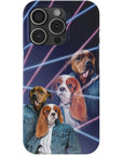 '1980s Lazer Portrait' Personalized 2 Pet Phone Case
