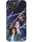 '1980s Lazer Portrait Pet(Male)/Human(Female)' Personalized Phone Case