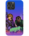 'A Night at the Pawsbury' Personalized 2 Pet Phone Case