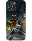 'Bat Dog & Robpaw' Personalized 2 Pet Phone Case