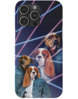 '1980s Lazer Portrait' Personalized 2 Pet Phone Case