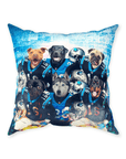 'Carolina Doggos' Personalized 6 Pet Throw Pillow