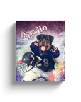 'Houston Doggos' Personalized Pet Canvas