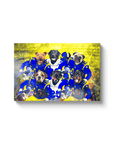 'Los Angeles Doggos' Personalized 6 Pet Canvas