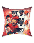 'Cincinnati Doggos' Personalized 4 Pet Throw Pillow