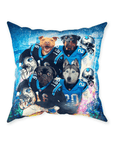 'Carolina Doggos' Personalized 4 Pet Throw Pillow