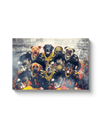 'New Orleans Doggos' Personalized 6 Pet Canvas