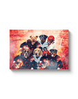 'Cleveland Doggos' Personalized 5 Pet Canvas