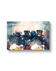'Philadelphia Doggos' Personalized 3 Pet Canvas