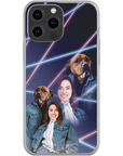 '1980s Lazer Portrait Pet(Male)/Human(Female)' Personalized Phone Case