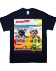 'The Beach Dogs' Personalized 2 Pet T-Shirt