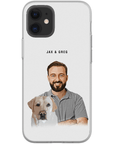 Personalized Modern Pet & Human Phone Case