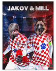'Croatia Doggos' Personalized 2 Pet Poster