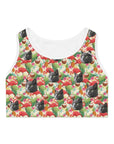 Custom Sports Bra (Flamingo Paradise: 1-4 Pets)