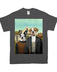 'American Pawthic' Personalized 2 Pet T-Shirt