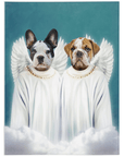 '2 Angels' Personalized 2 Pet Blanket