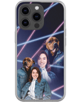 '1980s Lazer Portrait Pet(Male)/Human(Female)' Personalized Phone Case