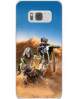 'The Motocross Riders' Personalized 2 Pet Phone Case