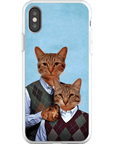 'Step Kitties' Personalized 2 Cat Phone Case