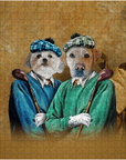 'The Golfers' Personalized 2 Pet Puzzle