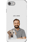 Personalized Modern Pet & Human Phone Case