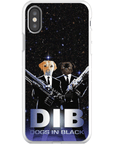 'Dogs in Black' Personalized 2 Pet Phone Case