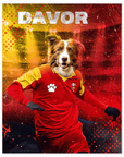 'Montenegro Doggos Soccer' Personalized Pet Poster