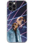 '1980s Lazer Portrait' Personalized Pet Phone Case