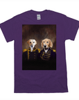 'The Admiral And The Captain' Personalized 2 Pet T-Shirt