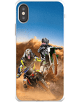 'The Motocross Riders' Personalized 2 Pet Phone Case