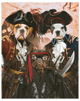 'The Pirates' Personalized 3 Pet Poster