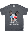 '2020 I Vote For My Dog' Personalized Pet T-Shirt